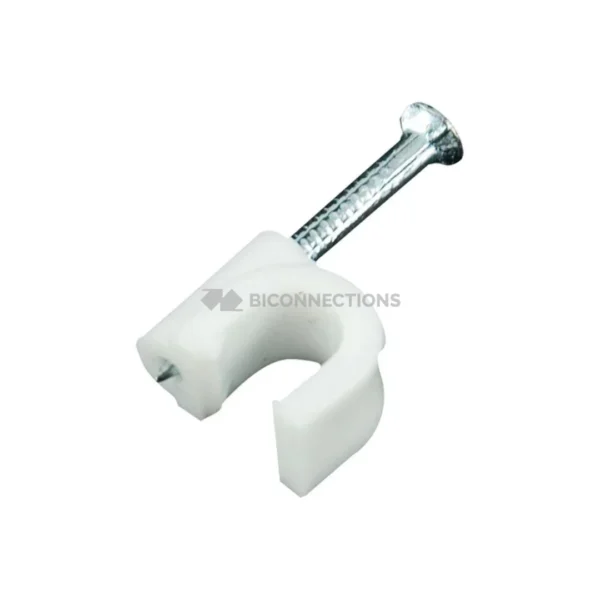 Plastic Nail Clamp for RG6 Cable